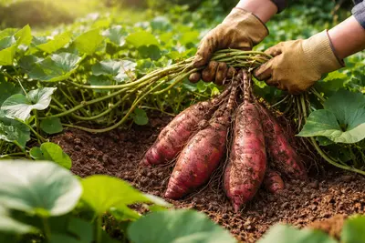 さつまいもの育て方：つる返しの基本と注意点