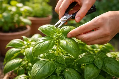 バジルの育て方：摘心のタイミングと方法