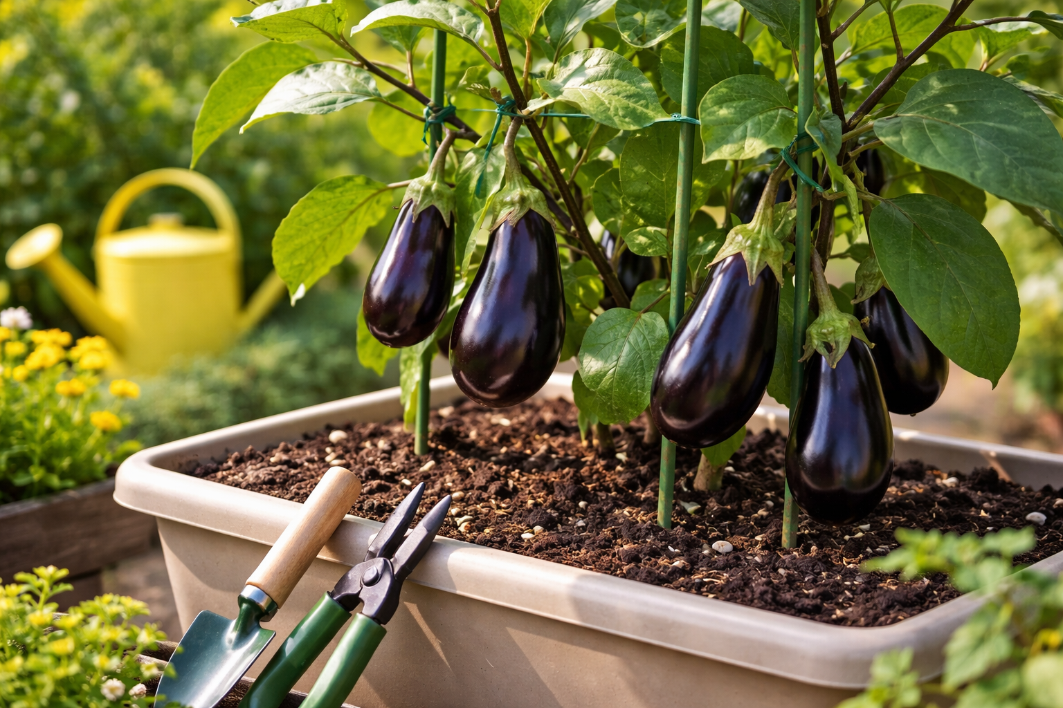 ナス 育て方 プランター 支柱って必要ある？