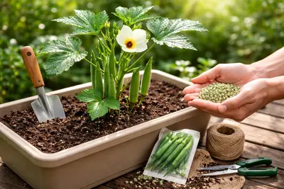 オクラの育て方：プランターで種から簡単栽培