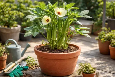 オクラの育て方：植木鉢で上手に育てるコツ