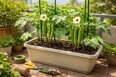 オクラの育て方｜プランター栽培と支柱のコツ