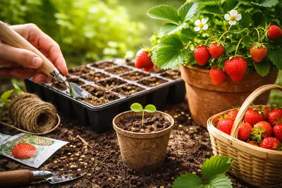 いちごの育て方：種から始める栽培ガイド