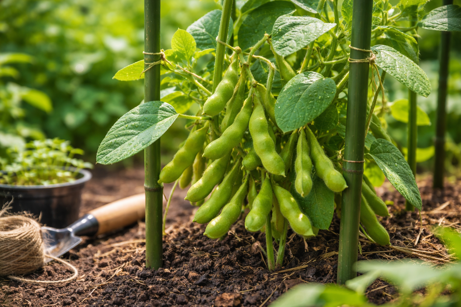 枝豆 育て方 支柱は必要ある？