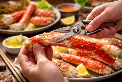 蟹はハサミで「殻だけ」を切ると食べやすい