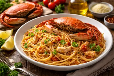 カニを使ったレシピはトマトクリームパスタが簡単